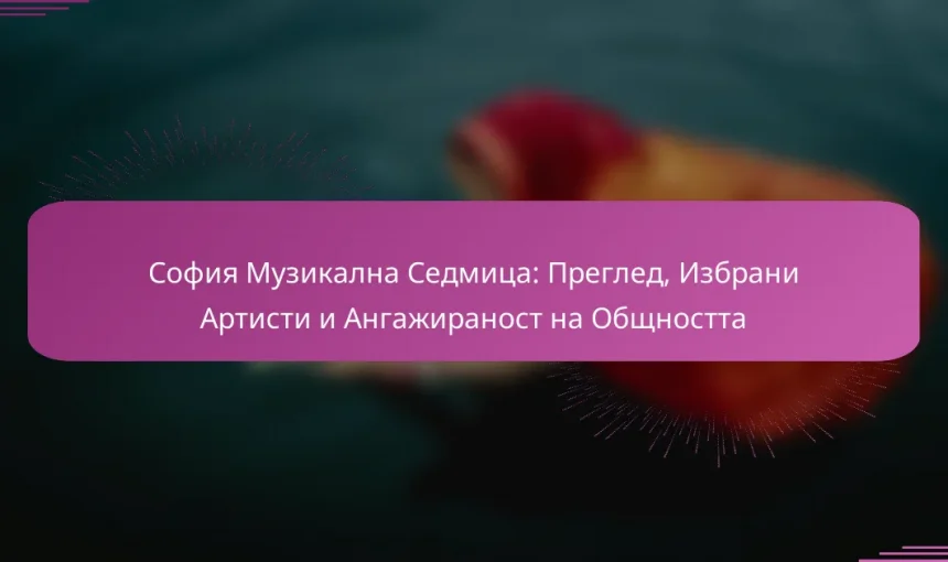София Музикална Седмица: Преглед, Избрани Артисти и Ангажираност на Общността